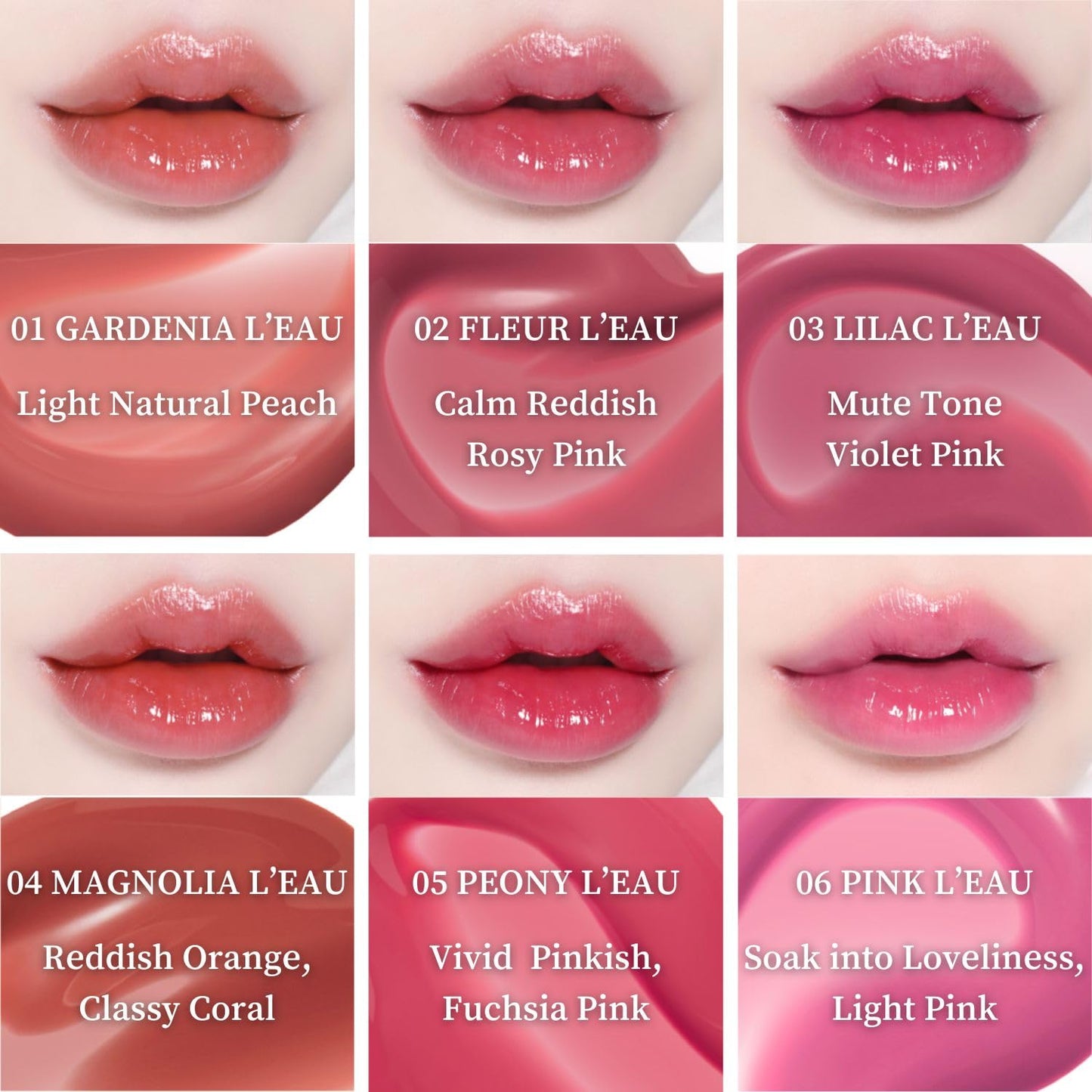 BBIA L’EAU Tint – Glossy & Glow Lip Stain, Watery Lip Tint, Non-Sticky, High Shine Finish, Long-lasting, Moisturizing, Lightweight, Natural, Daily Use, Vegan, Korean Lip Makeup (08 SWEET L'EAU)