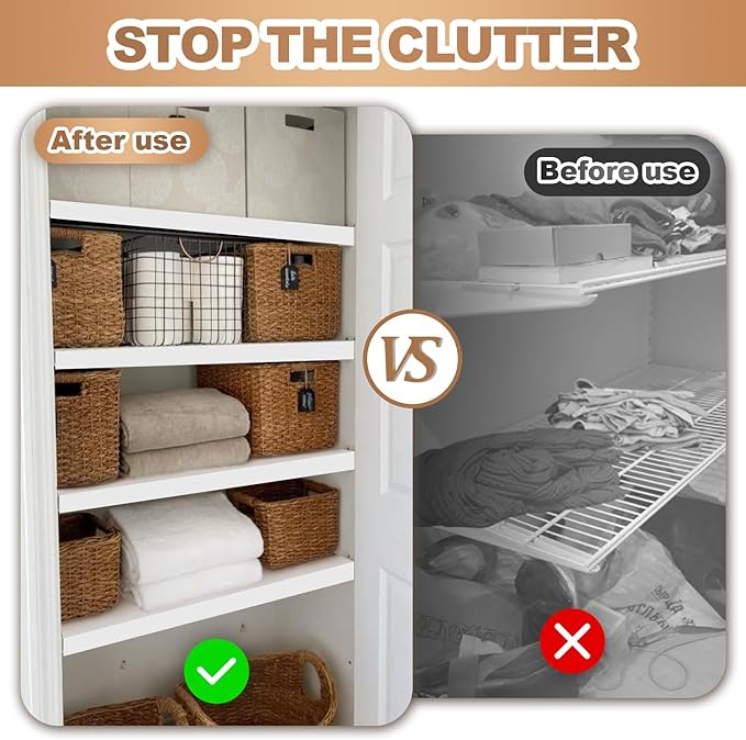 5 Pcs Wire Rack Covers 38x12x3 inch PVC Pantry Shelf Cover 0.31 inch Thick Removable Closet Wire Rack Shelf Covers,Decoration Kitchen Bathroom Office Shelving (Light Luxury White,38x12x3 inch)