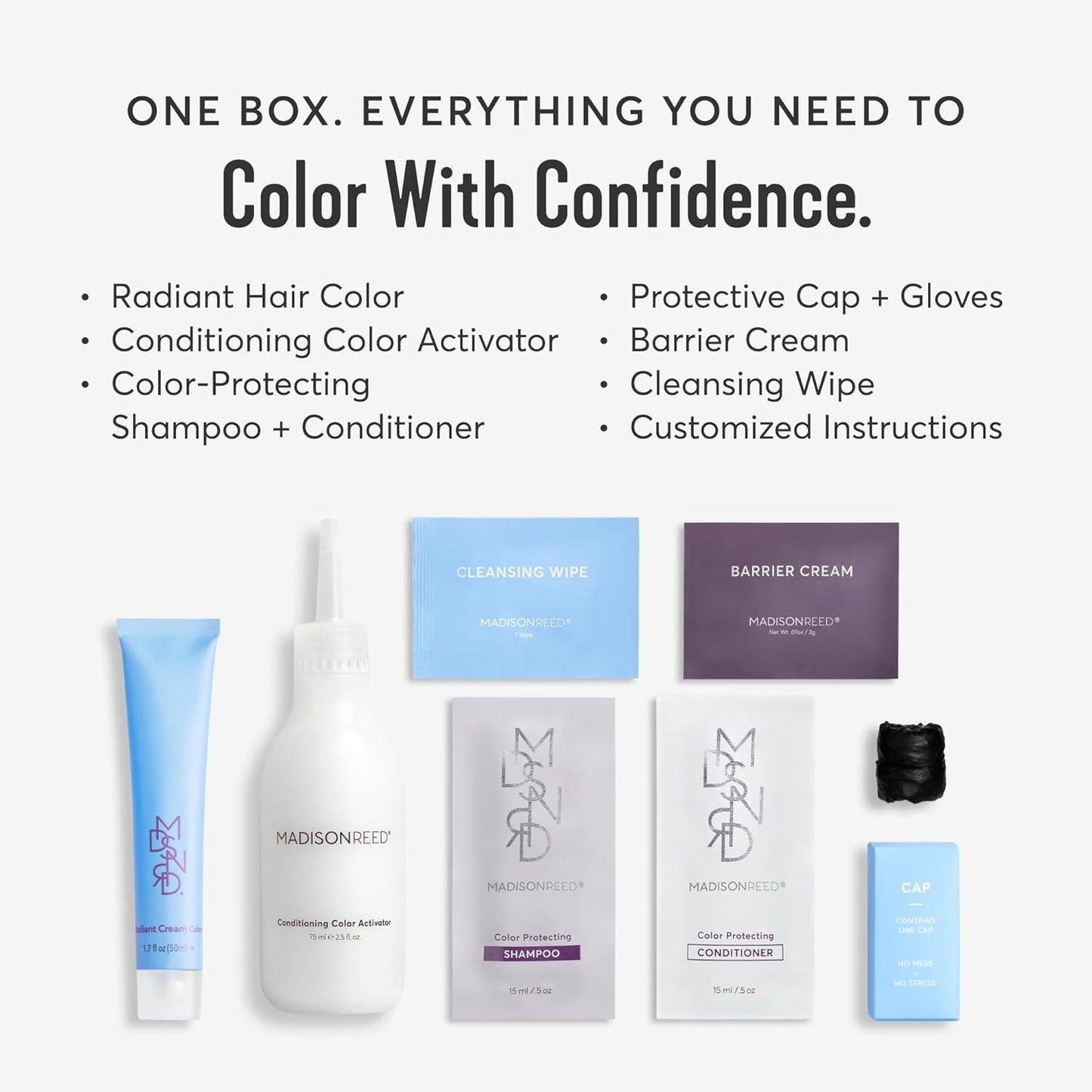 Madison Reed Radiant Hair Color Kit | 7NA Light Ash Brown with Cool Smoky Undertones (Arezzo Brown) for 100% Gray Hair Coverage | Dimensional Permanent Hair Dye | PPD-Free & Ammonia-Free | 1 Pack