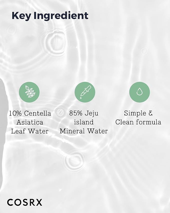 COSRX Alcohol-Free Cica Toner, 150ml / 5.07 fl.oz | Spray-type Korean Toner with Centella Asiatica for Hydrating & Soothing Redness | Korean Skin Care, Not Tested on Animals, Paraben Free