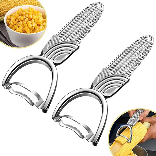 2 Packs Corn Peeler for Corn on the Cob,2026 Upgraded corn cob stripper tool,Corn on the Cob Remover,Corn Cob Stripper tool Easy to Clean,Sweet Corn Cutter,Corn Cob Peeler as Gift for Women