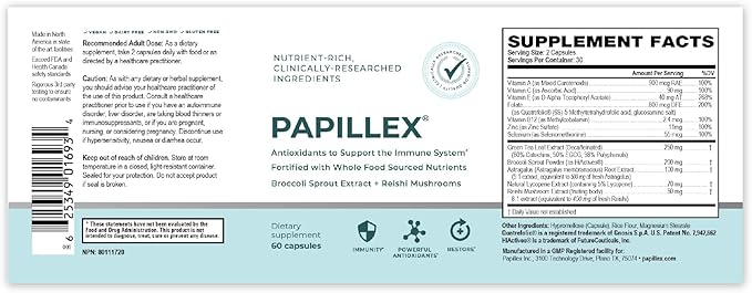 Dietary Supplement Tablets All Natural Immune Support - Immunity Defense - Best Immune System Booster - Organic 60 Capsules Bottle (3 Pack)