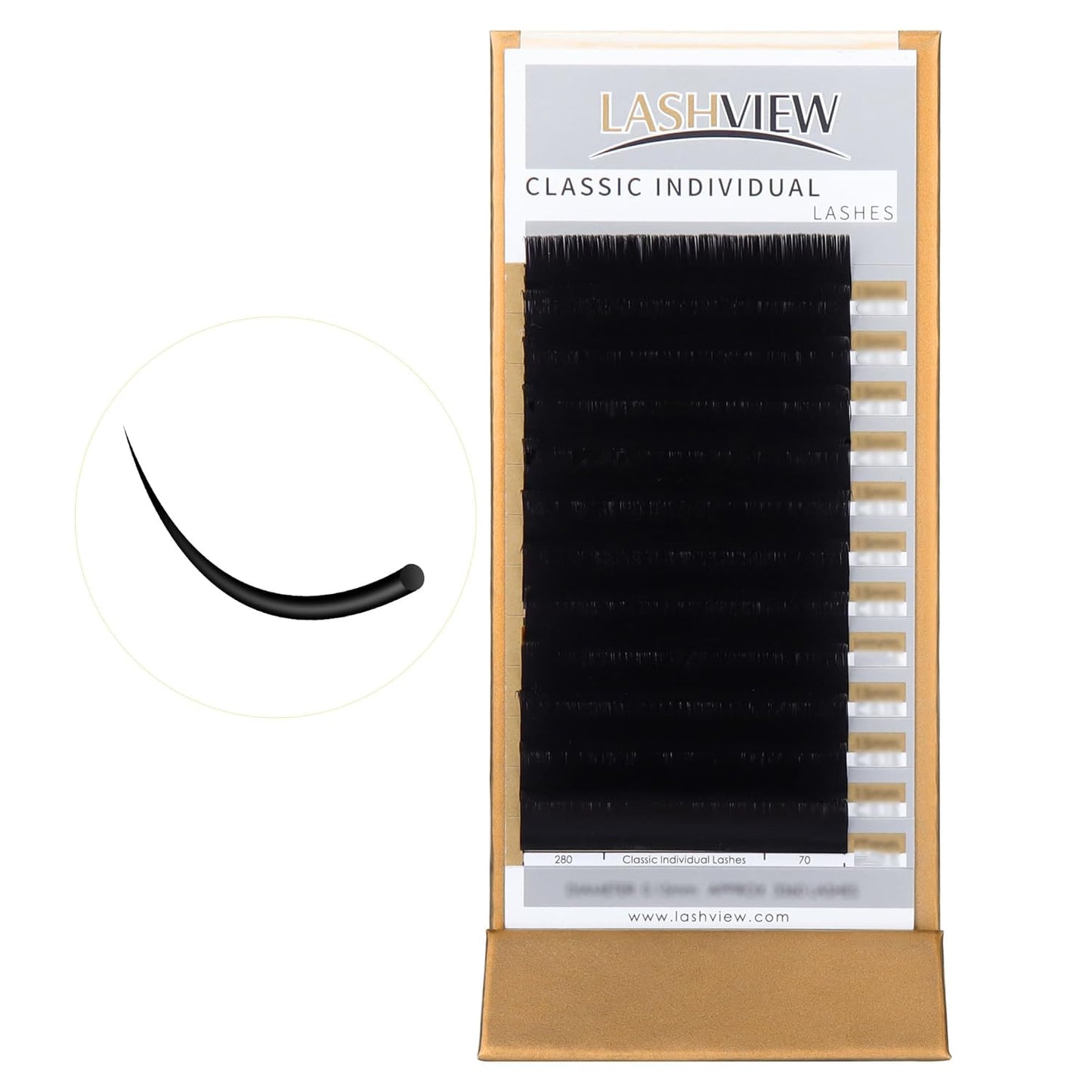 LASHVIEW Eyelash Extensions,Individual Lashes,Premium Single&Classic Lases,0.15 D Curl Thickness 13mm,Natural Semi Permanent Eyelashes, lashes individual,Soft Application-friendly