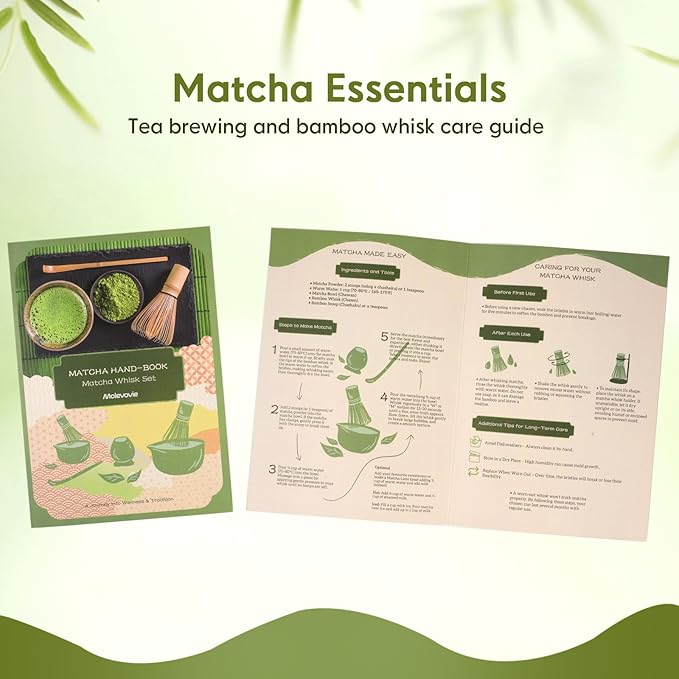 Matcha Whisk Set – Ceramic Matcha Set with Matcha Bowl, Matcha Whisk & Holder, Bamboo Scoop, Tea Towel – 5-Piece Japanese Matcha Kit for Matcha Lovers, Beginners & Gifting (Gray, 20oz)