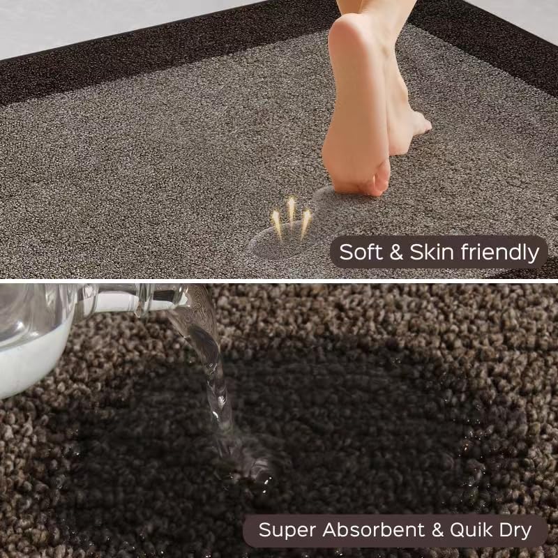 Machine Washable Kitchen Rug 32" x 72", Non Slip Indoor Door Rug, Absorbent Entrance Runner Rug for Bedroom, Hallway, Bathroom, Floor (Roll Packing)