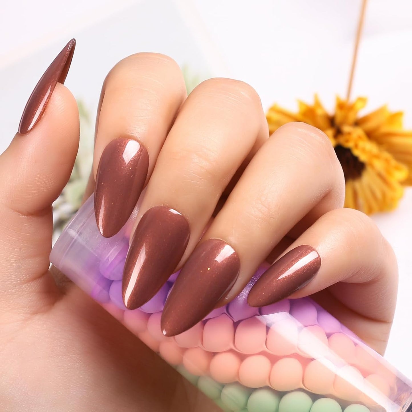 Major Dijit Quick Dry Nail Polish Ochre Summer Nail Lacquer for Nail Art Regular Nail Polish 0.41 fl oz.