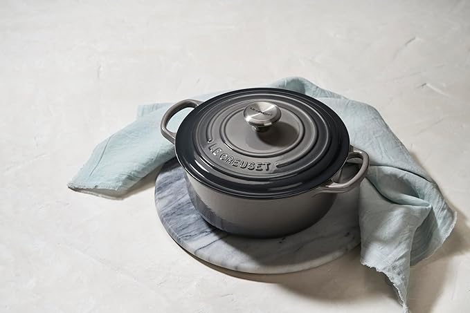 Le Creuset Enameled Cast Iron Signature Round Dutch Oven, 7.25 qt., Oyster
