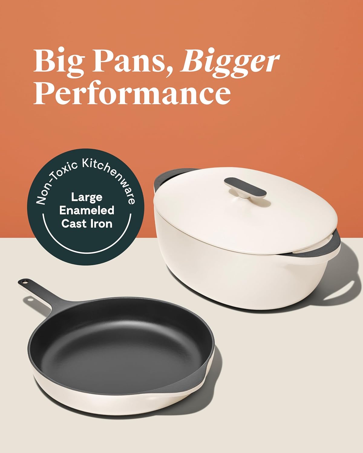 Caraway Enameled Cast Iron Dutch Oven - 8qt Dutch Oven With Lid - 3 Layer Enamel Coating - No Seasoning Required - Compatible With All Stovetops - Oven Safe - No Forever Chemicals - Light Mist