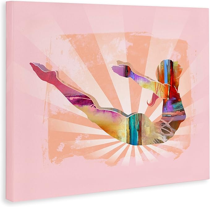 Stupell Industries Abstract Mindfulness Exercise Canvas Wall Art Design by Tim Parker, 40 x 30