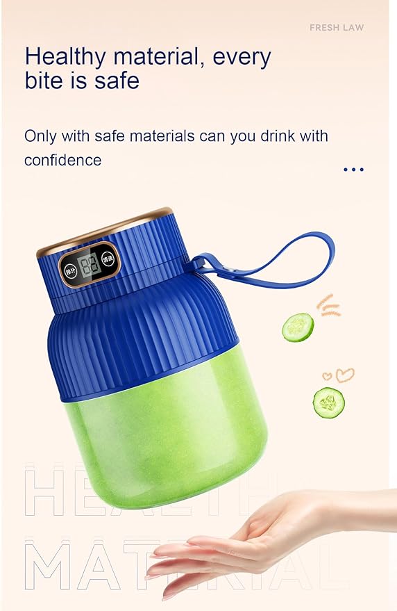 Portable Blender,Portable Blender for Shakes and Smoothies, Personal Size High Speed Blender,21oz USB C Rechargeable Blender for Travel/Picnic/Office/Gym/Sport (GREEN)