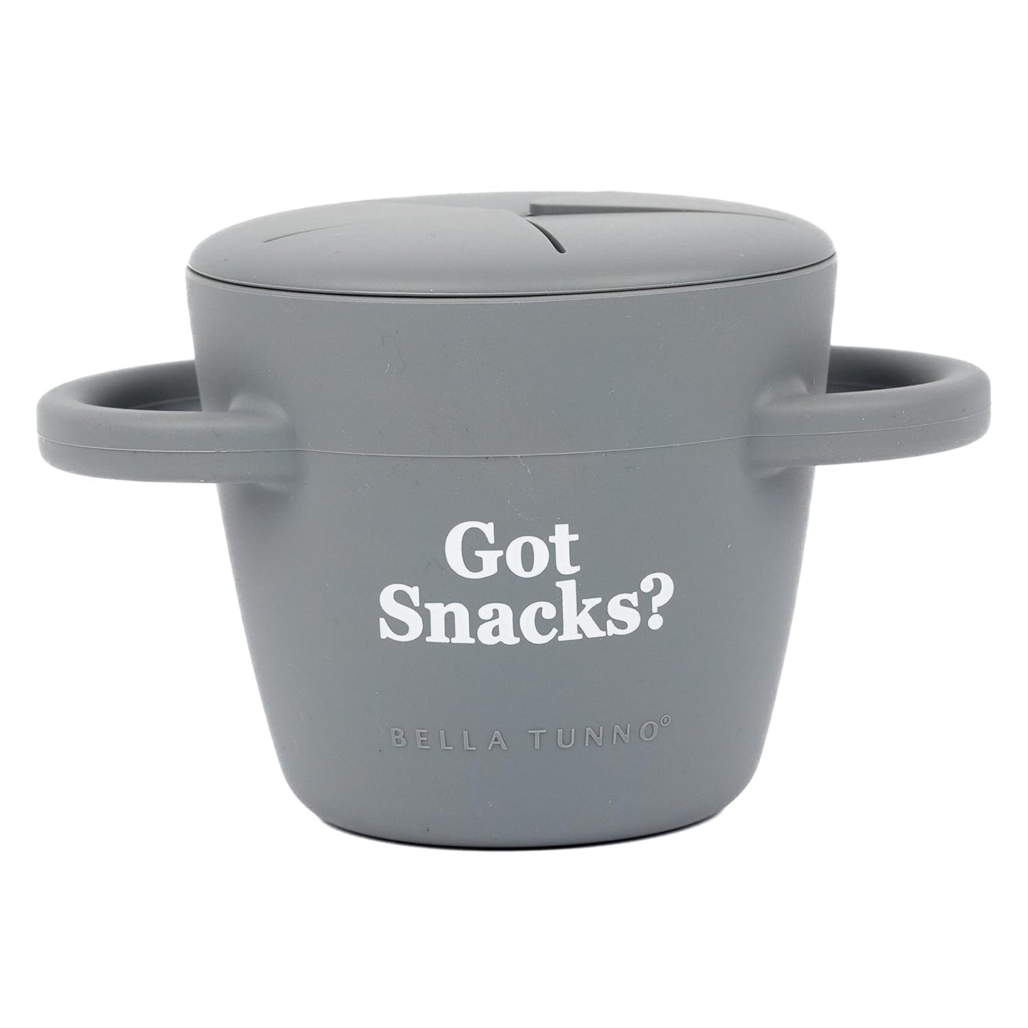 Bella Tunno Snack Cups for Toddlers, Silicone Spill Proof Food Container with Lid, Babies & Kids 6-12 Months, Got Snacks