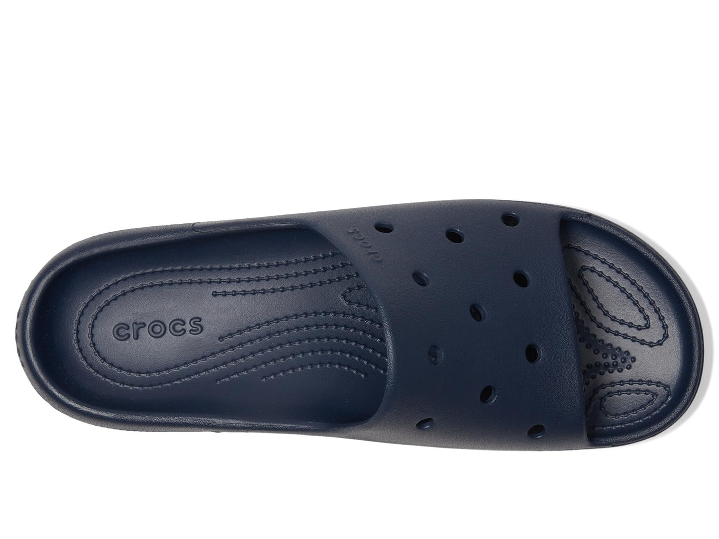Crocs, Unisex, Classic Slide 2.0, Navy, Women 5 Men 3 Medium