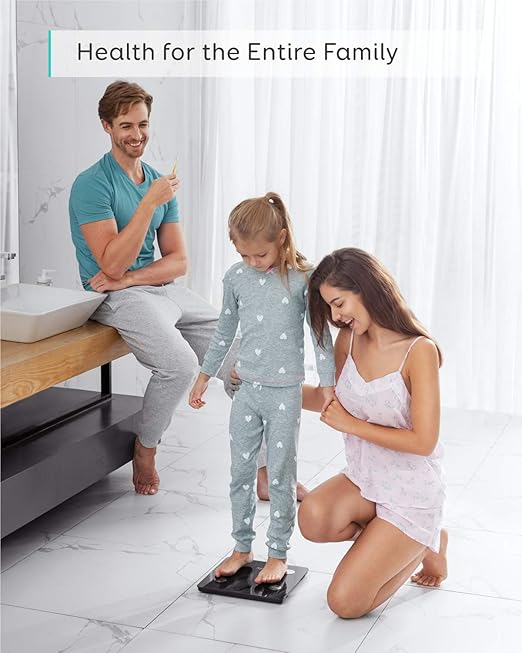 eufy by Anker, Smart Scale C1 with Bluetooth, Body Fat Scale, Wireless Digital Bathroom Scale, 12 Measurements, Weight/Body Fat/BMI, Fitness Body Composition Analysis, Black/White, lbs/kg