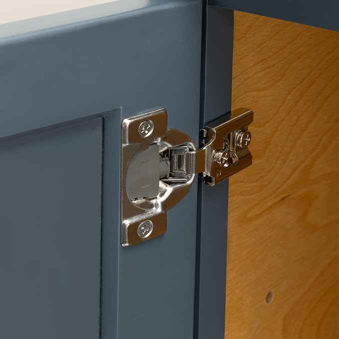 Quicklock RTA (Ready-to-Assemble) 42" Tall Wall Kitchen Cabinets - Shaker Style | 100% Hardwood | Made in America | Soft Close Hardware (Needlepoint Navy, 12''D x 9''W x 42''H)