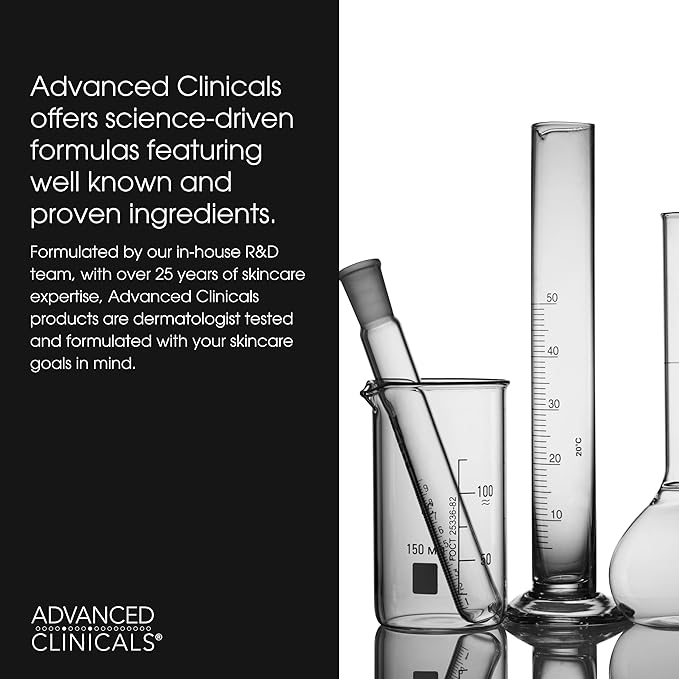 Advanced Clinicals 5-in-1 Eye Serum | Multi-Benefit Visible Anti Aging Under Eye Serum Face Moisturizer Reduces Appearance Of Dark Circles, Puffy Eyes, Crows Feet, Wrinkles, & Fine Lines, 2 Fl Oz