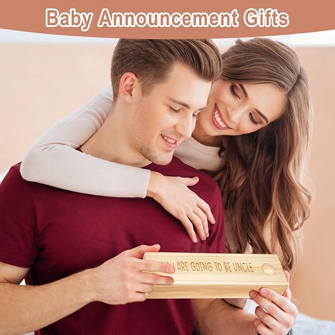 Pregnancy Announcement for Uncle, Pregnancy Test Keepsake Box, Baby Announcement Reveal Gifts Ideas for Husband Grandparents Dad Aunt and Uncle