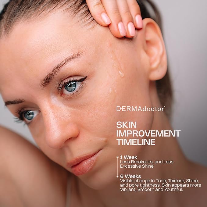 DERMAdoctor Pore Minimizer Niacinamide Serum for Face | Vitamin B3 Niacinamide Oil Control Pore Minimizer for Visible pores, Blackheads, Uneven Skin Tone, Redness, Oily Skin - Dermatologist Formulated