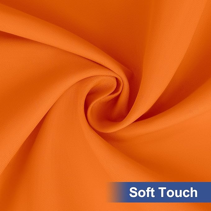 homing Rectangle Table Cloth Cover, Waterproof Polyester Elastic Fitted Tablecloth, Fits for 5 Foot Folding Tables, Washable Table Protector for Picnic, Camping, Outdoor (Orange, 30" x 60")