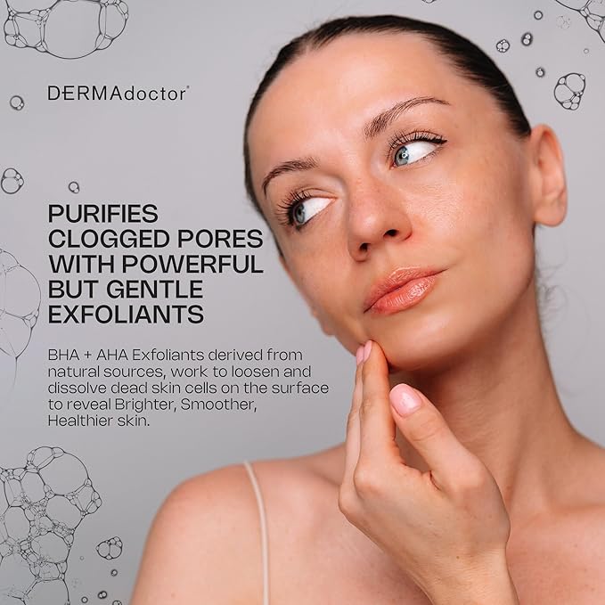 DERMAdoctor Retinol Pore Minimizer for Face - Oil Control Pore Reducer for Face | Retinol Skin Booster Serum Exfoliates, Soothes, Reduces Redness, Helps Prevent Breakouts, Unclogs Pores | Anti Aging