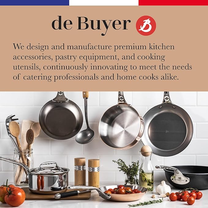 de Buyer ELASTOMOULE Mini-Cannele Silicone Mold - Creates 20 French Pastries - Easy to Use & Clean - Dishwasher Safe