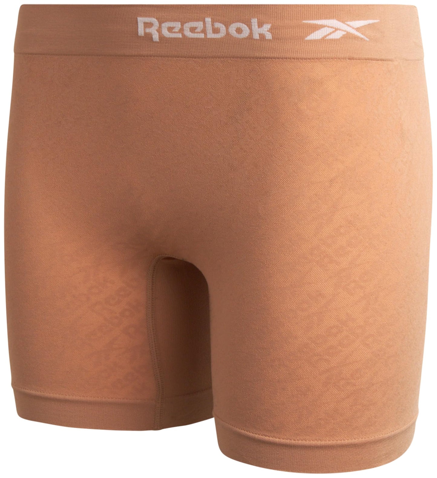 Reebok Womens Boy Shorts Underwear - 4 Pack Seamless Long Leg Boyshorts Panties for Women (S-3X, available in Plus Size), Size Small, Cafe/Black/White/Light Grey Melange