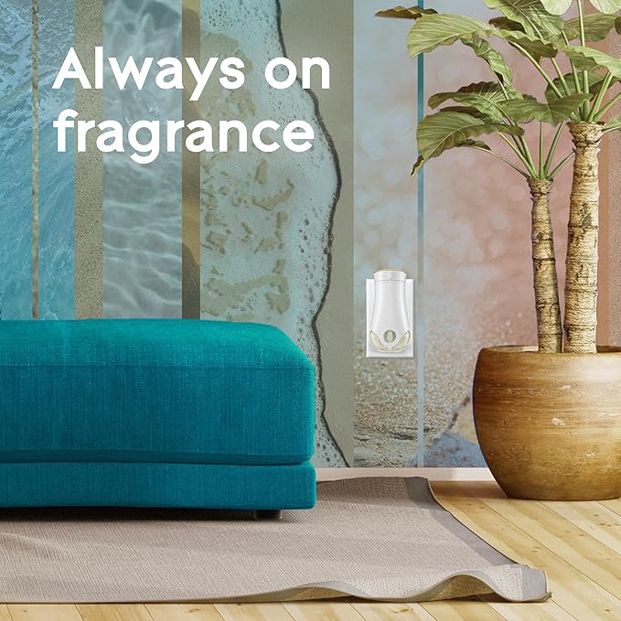 Glade PlugIns Scented Oil 10 Refills, Air Freshener, Aqua Waves, 10 x 0.67 oz, Packaging May Vary