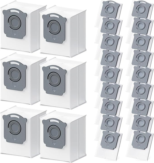24 Pack Upgraded ‌Vacuum Bags Replacement Compatible with iRobot Roomba i7, i7+, i3, i3+, i1+, i4, i4+, i6, i6+,j6,j7,j7+, i8, i8+,s9, s9+, i & s & j Series Clean Base Automatic Dirt Disposal Bags