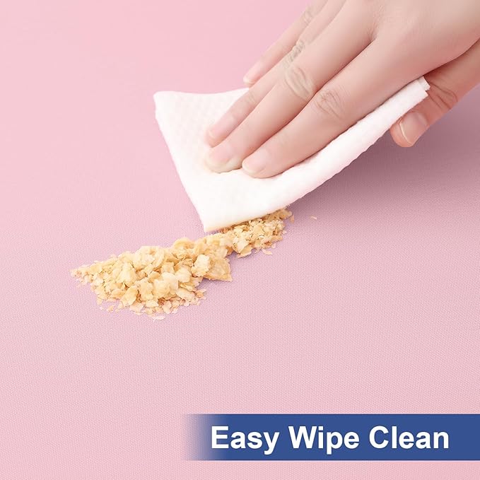 homing Rectangle Table Cloth Cover, Waterproof Polyester Elastic Fitted Tablecloth, Fits for 5 Foot Folding Tables, Washable Table Protector for Picnic, Camping, Outdoor (Pink, 30" x 60")
