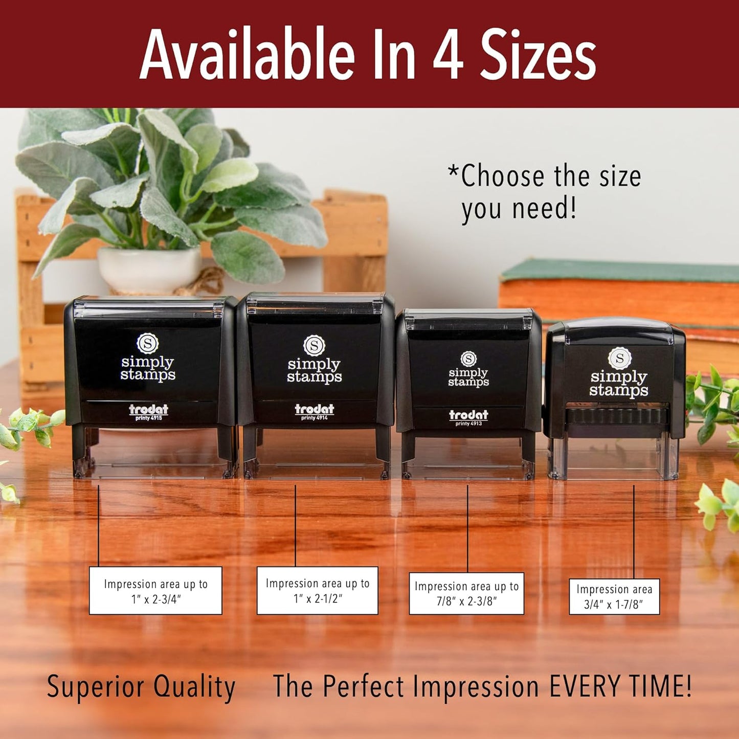 Received Office Stamp | 4 Different Sizes | 20 Designs | Multiple Color Options | Perfect for Quick Validation of Office Documents (Received, Medium)