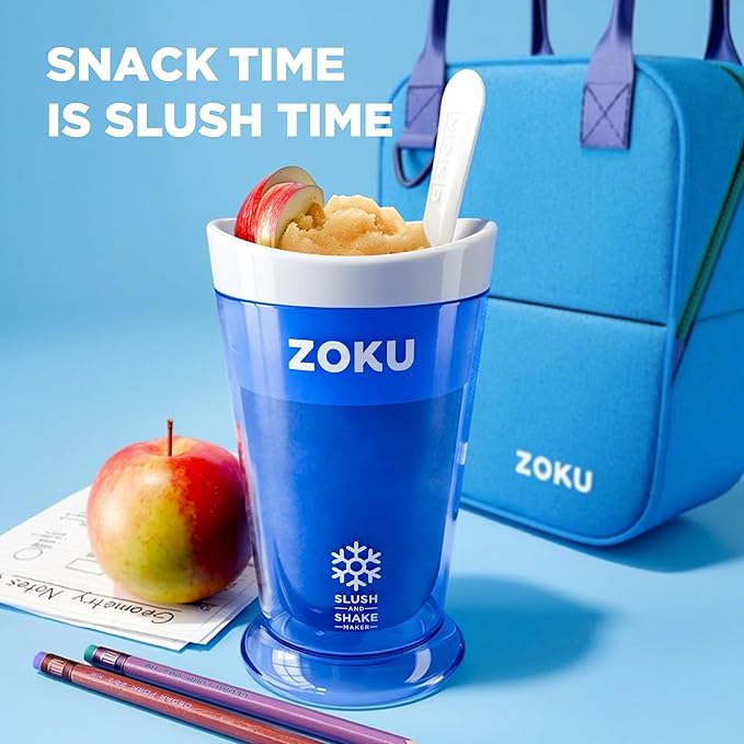 ZOKU Original Slush and Shake Maker, Slushy Cup for Quick Frozen Homemade Single-Serving Slushies, Fruit Smoothies, and Milkshakes in Minutes, BPA-free, Red