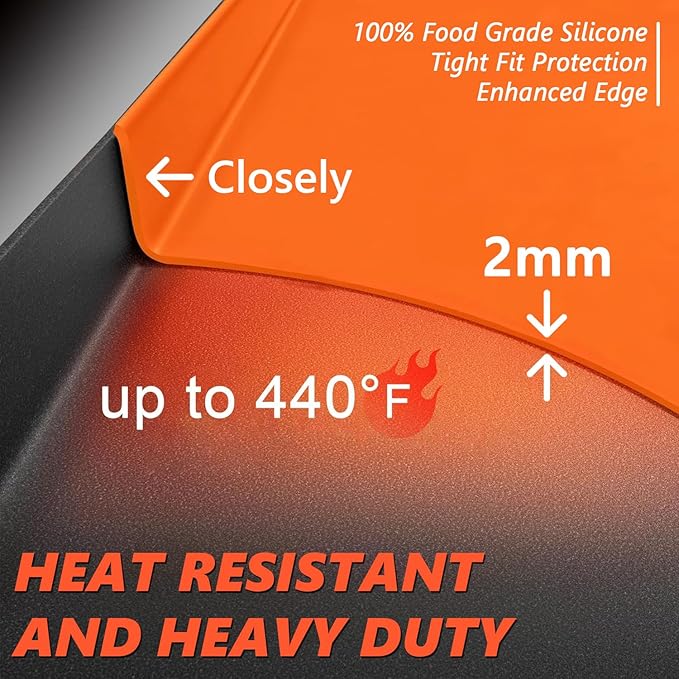 22" Silicone Griddle Mat Cover for Blackstone, Heavy Duty Silicone Cover, All Year Round Griddle Top Protective Mat for Black Stone Accessories