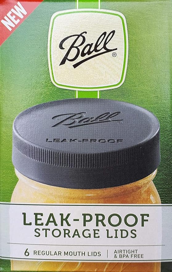 Ball Mason Jar Leak-Proof Lids, Regular Mouth, 6 CT (Pack of 4)