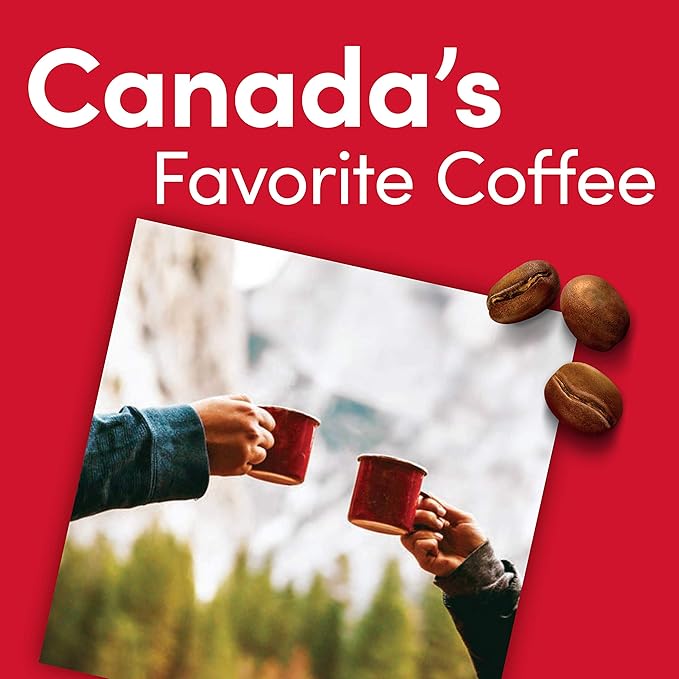 Tim Hortons Decaf Blend, Medium Roast Ground Coffee, Perfectly Balanced, Always Smooth, Made with 100% Arabica Beans, 72 Ounce (6 x 12 oz Bags)