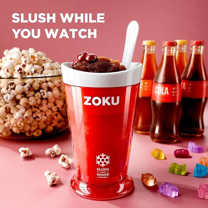 ZOKU Original Slush and Shake Maker, Slushy Cup for Quick Frozen Homemade Single-Serving Slushies, Fruit Smoothies, and Milkshakes in Minutes, BPA-free, Shark