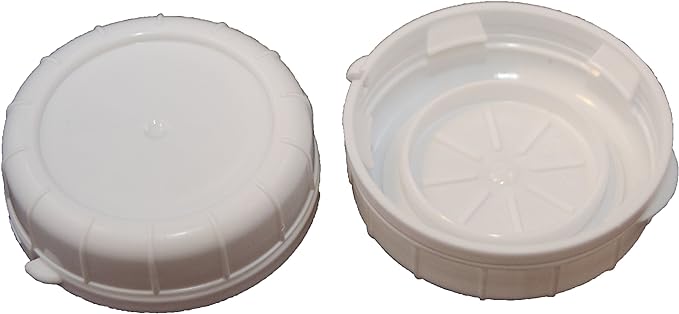 The Dairy Shoppe Glass Milk Bottle, Heavy Glass with Extra Lid, Creamery Style (2, Liter)