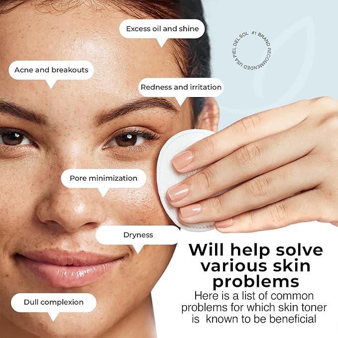 Alcohol-Free Facial Toner for Exfoliation, Intensive Hydration with Natural Antioxidants for Skin Regeneration, Ideal for All Skin Types, and Soothing & Revitalizing Face Toner 100ml.