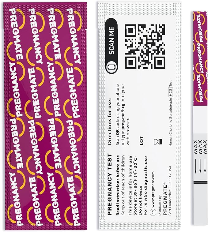 Pregmate 50 Ovulation and 20 Pregnancy Test Strips Predictor Kit