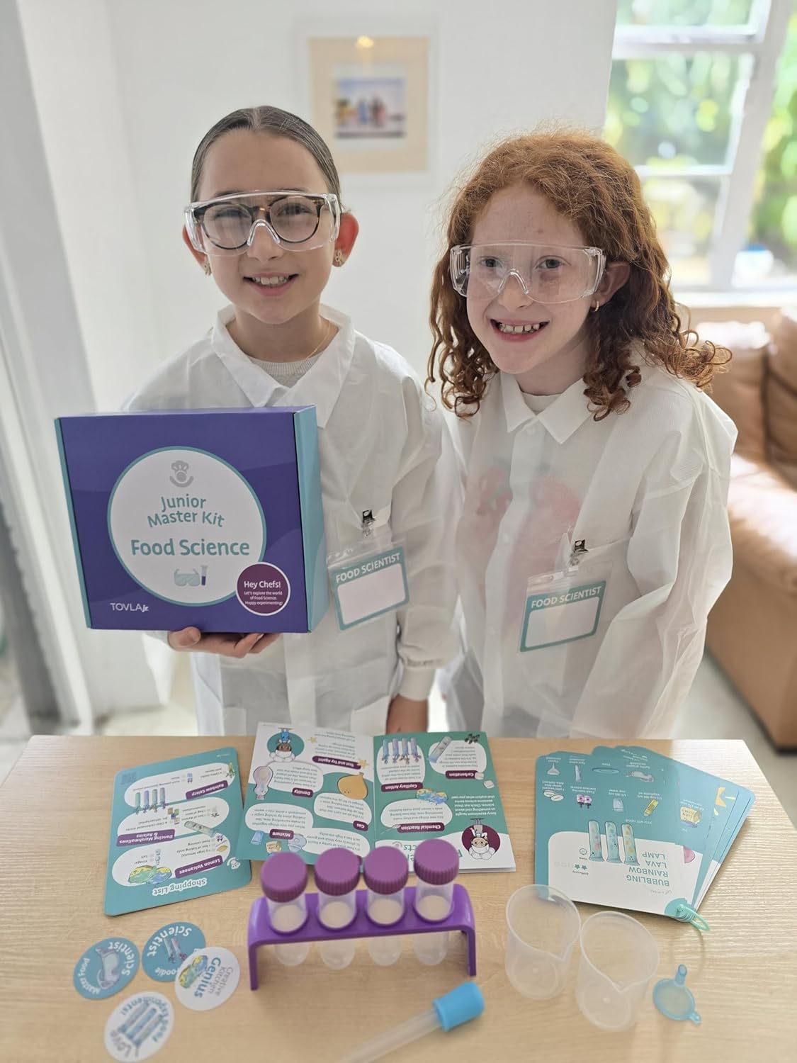 Tovla Jr. My First Food Science Kit – Edible Slime + Fun Experiments – STEM Montessori-Inspired Activity Set for Ages 5-8