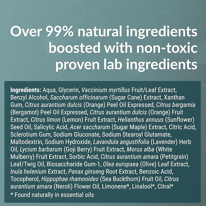 Daily Protection Face Serum, Powerful Multi-Functional Treatment: Protects from Pollution, Fights Wrinkles, Brightens & Hydrates | With Natural AHA, Adaptogens and Nourishing Oils | 30ML