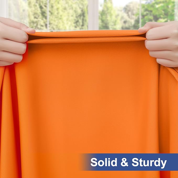 homing Rectangle Table Cloth Cover, Waterproof Polyester Elastic Fitted Tablecloth, Fits for 5 Foot Folding Tables, Washable Table Protector for Picnic, Camping, Outdoor (Orange, 30" x 60")