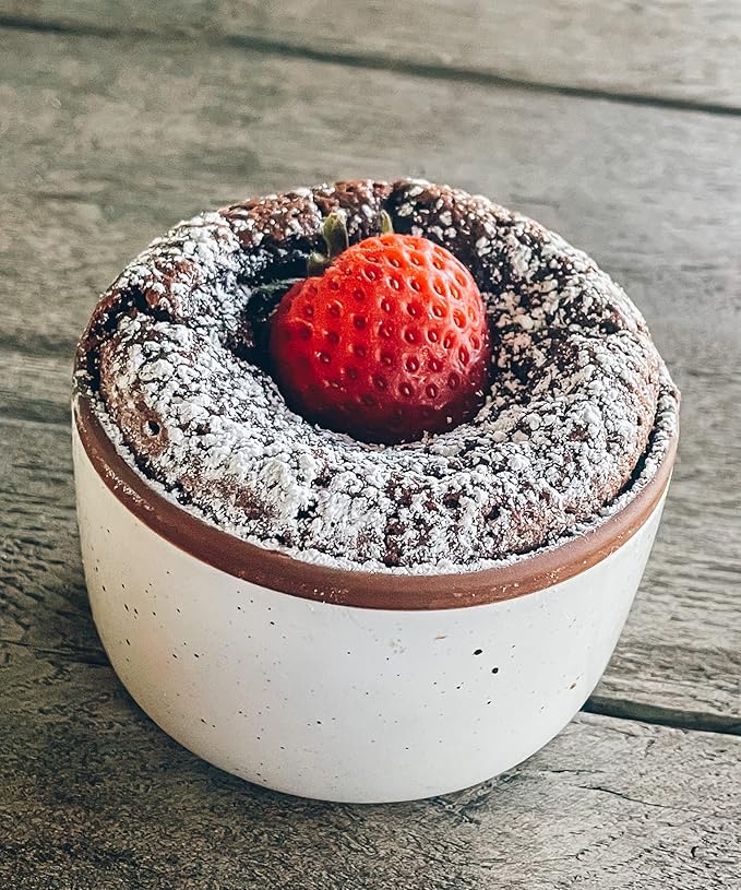 Mora Ceramic Ramekins - 8oz, Set of 6 - Small Oven Safe Baking Dishes/Cups - For Personal Pudding, Creme Brulee, Souffle, Serving Dip, Custard, Ice Cream - Single Mini Bowls - Vanilla White