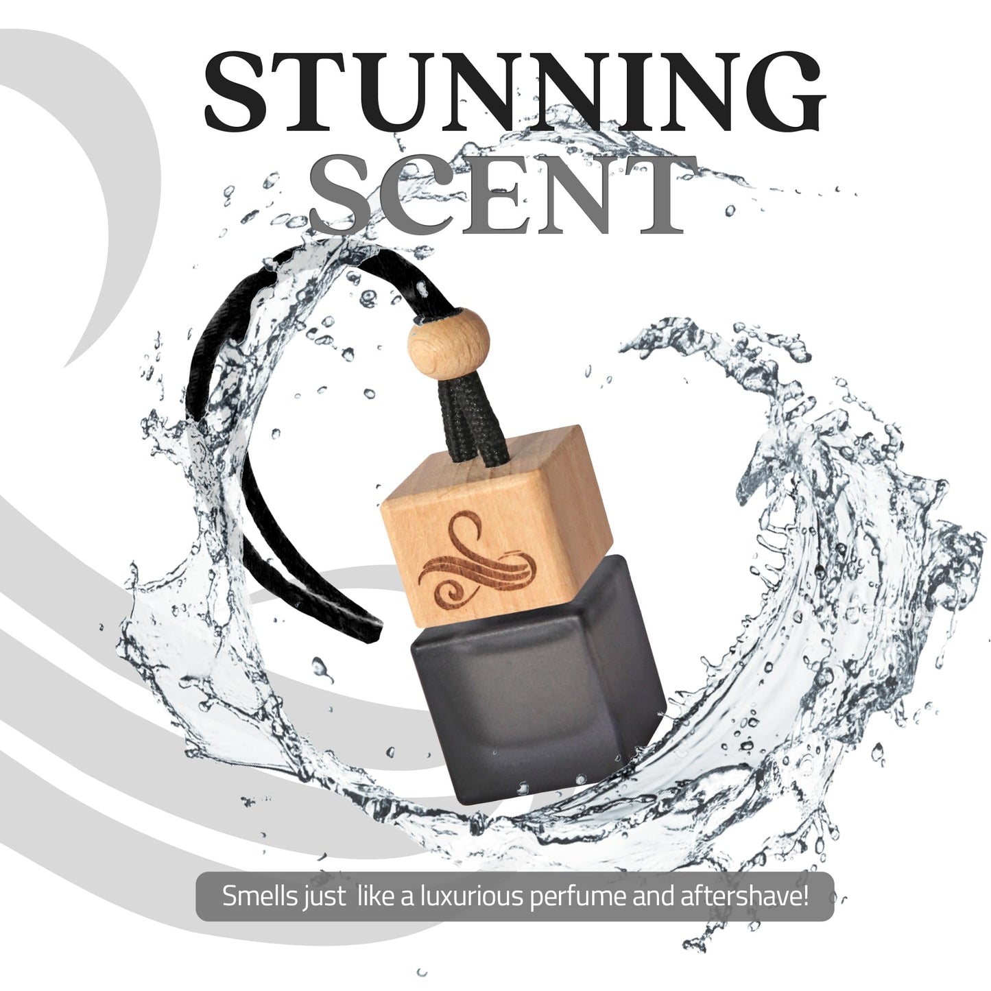 Greed Car Air Freshener for Men | Aventos Perfume Inspired Fragrances | Strong Car Freshener with Odour Eliminator Technology | Creed Air Freshener | Long Lasting Automotive Freshener by Perfa