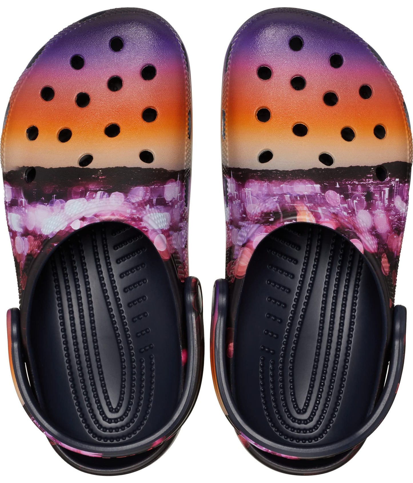 Crocs Classic Clog - Seasonal Graphic Deep Navy/Meta Space Men's 4, Women's 6 Medium