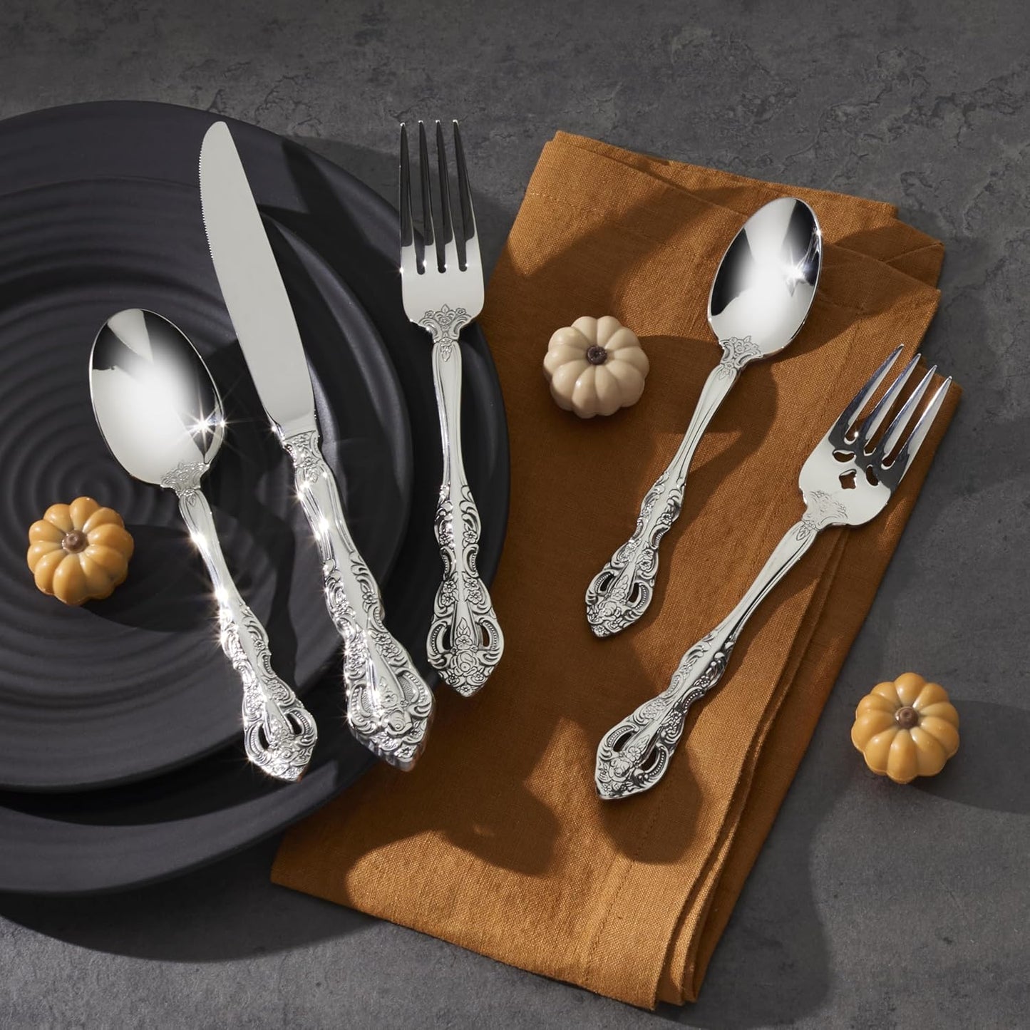 Oneida 2765004C Michelangelo Fine Flatware Dinner Spoons, Set Of 4