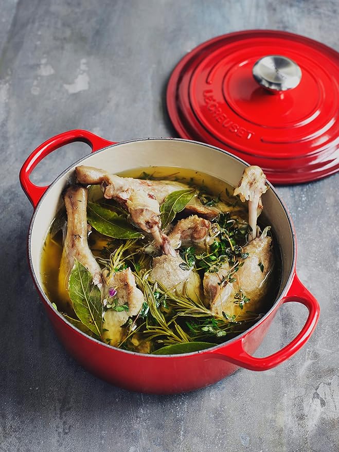 Le Creuset Enameled Cast Iron Signature Round Dutch Oven, 9 qt., Cerise