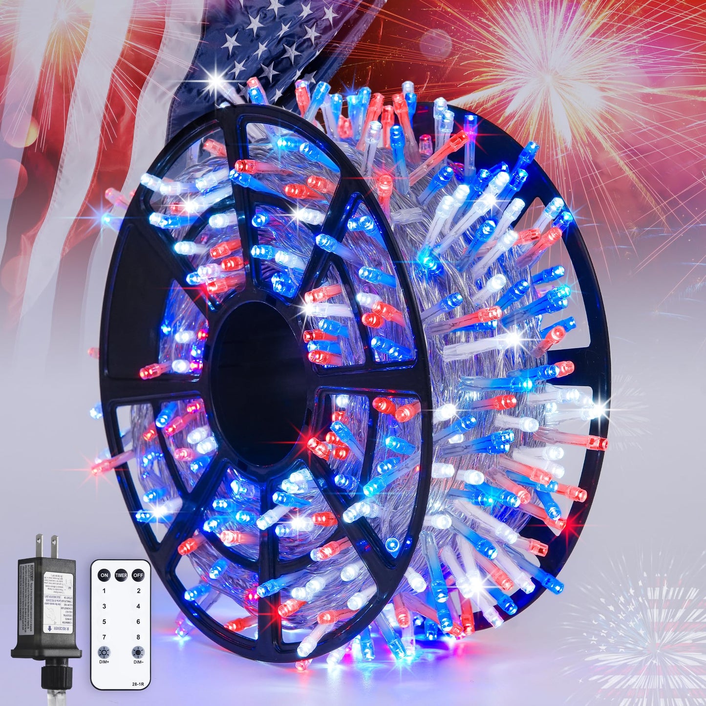 JMEXSUSS 168FT 600 LED Christmas Lights Outdoor Waterproof 8 Modes Indoor String Lights for Outside Warm White Christmas Tree Lights Plug in for Bedroom Wedding Party Holiday Classroom Decorations