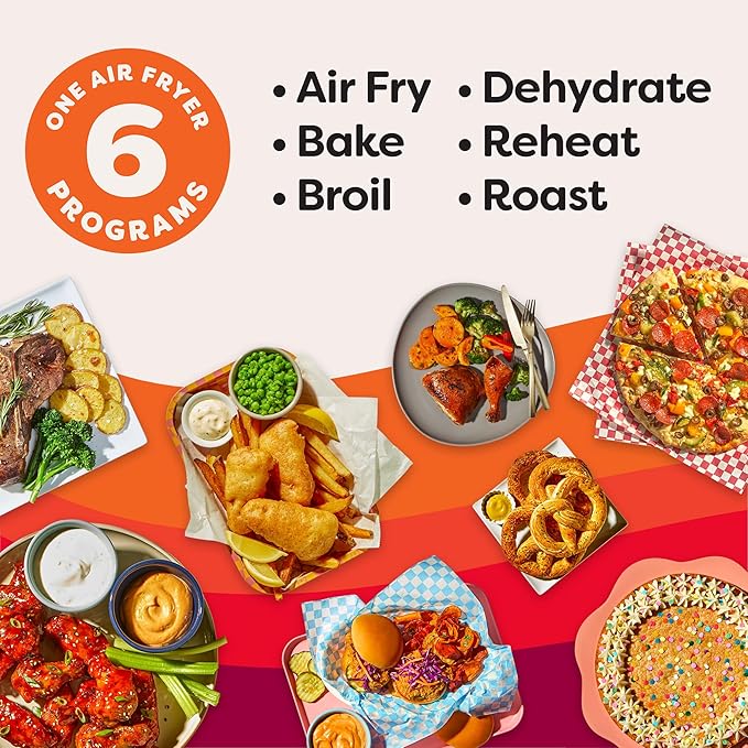 Instant Pot 4QT Vortex Plus 6-in-1 Mini Air Fryer, Custom Program Options, Crisps, Broils, Roasts, Dehydrates, Bakes, Reheats, 100+ In-App Recipes, Stainless Steel,4 Quarts