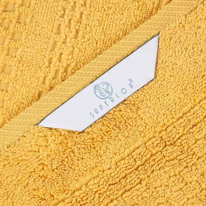 Superior Playa Zero Twist Cotton Medium Weight Bath Sheets, for Guest Bath, Bathroom, Shower, Spa, Plush, Quick Dry, Ultra-Soft Towels, Essentials, Waffle Textured, Oversized Towels, Set of 2, Gold