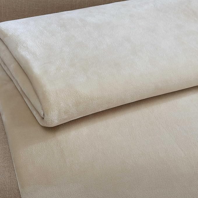 Calvin Klein - Twin Blanket, Super Soft Plush Bedding, Luxury Bed Blanket, Oeko-Tex Certified (Modern Reversible Solid Beige, Twin)