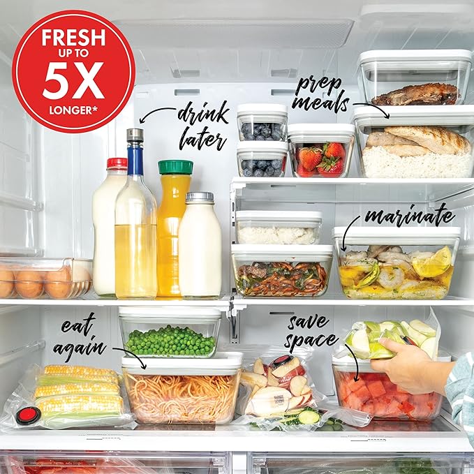 ZWILLING Fresh & Save Glass Vacuum Gratin Dish, Airtight Food Storage Container
